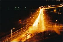 Lights of the city at night / ***