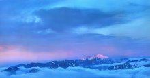 Watercolor mountains. / ***