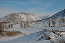 On the snow, which is small / ***