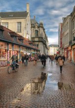 Fuß auf belgischen Straßen / ************