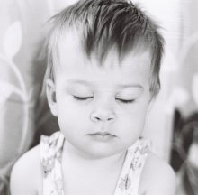 Eva meditates with me in the morning / ***