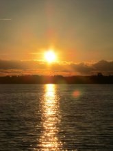 Sunset over the lake Myastro / ***