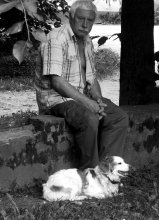 Man and dog / ***