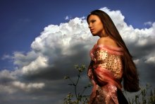 A girl, flowers and cloud ... 2. / *****************
