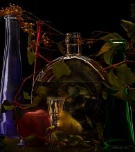 glass on the table ... / ***