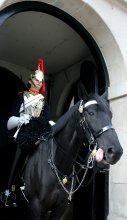 at the barracks in London. / ***
