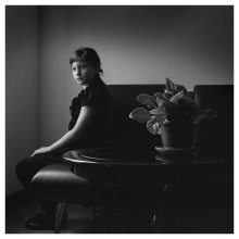 Portrait mit Veilchen / ***