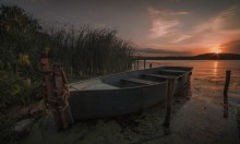 River sunset / ***