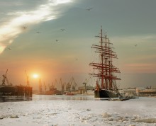February. "Sedov" / **************
