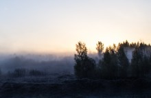 Nebel auf dem Fluss / ***
