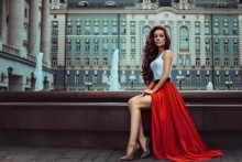 in red / ***