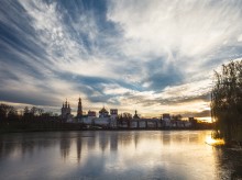 Winter evening at Novodevichy / ***