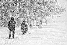 Snowstorm in Odessa ... / ***
