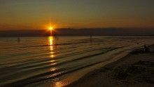 Sunset over the black sea / ***