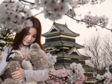 Viktoriya- chan mit Teddybär / ***