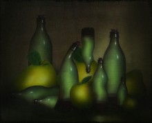 Äpfel und Flasche (2) / ***