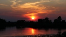 Sunset over the lake Great / ***