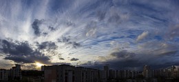 Cold sky sunset. / ***