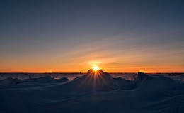 Calm, just calm / Sunset