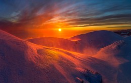 Colorful Winter blizzard. / ***