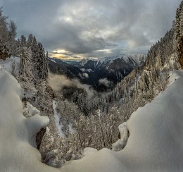 Over snowy kingdom. / ***