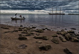 Kruzenshtern in Arkhangelsk. / ***