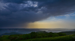 Sunset thunderstorm. / ***