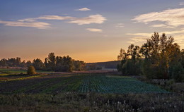 Außerhalb des Dorfes am Abend / ***
