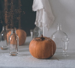 With pumpkin / .............