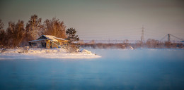 Frost, a wonderful view of the river and ... / ***