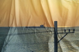 crumpled Sea / canon 7d+corel painter