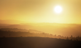 Morning Glory / Autumn morning in the Cantal mountains (France)