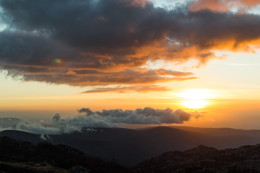 Sunset in the mountains / Caramulo, Portugal