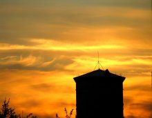 sunset over the water tower / ***