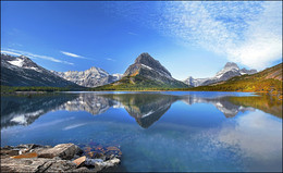 Swiftcurrent Lake . / Glacier NP - Montana - USA .