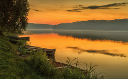  / Nemunas River near the town of Birštonas sunset