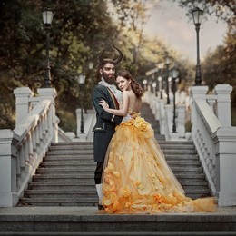 "Beauty and the Beast" / "Beauty and the Beast"
The project "Fairy Kiev" with the participation of Ukrainian stars. Models: Group The Hardkiss
