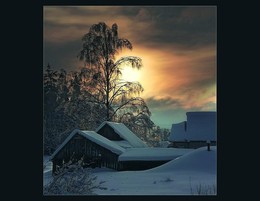 Winter-Skizzen / )))))