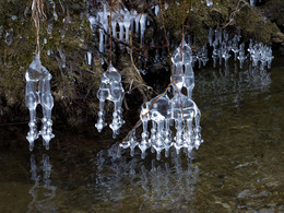 Glockenspiel.... / Eisgebilde an der Isar