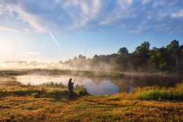 On the morning fishing / ***