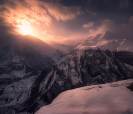 Sonnenuntergang im Winter / ...