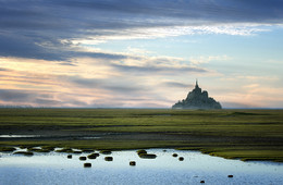 Last light / Last light on the Mont St Michel (Normandy / France)