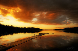Sonnenuntergang nach dem Sturm / ***