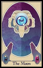 Tarot-Karte &quot;Der Mond&quot; / ***
