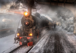 Arriving by train / ***