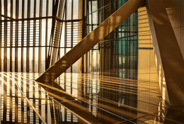 In der EZB / Innenarchitektur der der Europäischen Zentralbank, Frankfurt