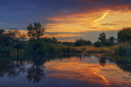 Sunset on the Neman / ***