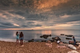 Abendstimmung am Meer / ***