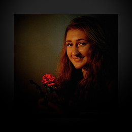 with a rose / ***