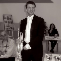 Before the performance. / ***